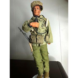 Marine Communication Ground Troop Man Radio Weapon Collectable 1998 Mattel 12"